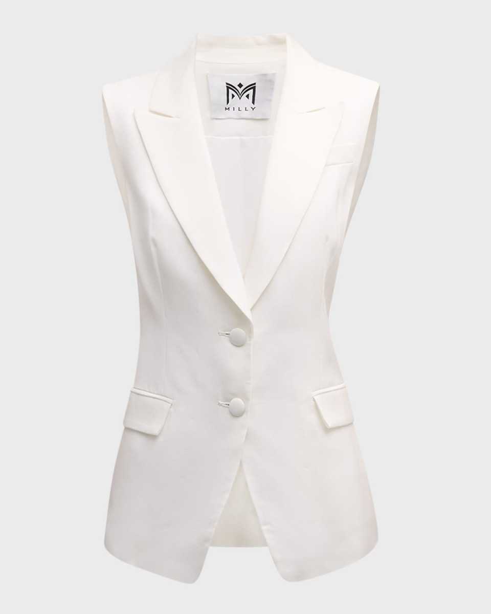 Alba Sleeveless Single-Breasted Blazer